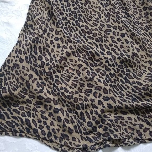 Vintage Ralph Lauren silk bias slip maxi column dress leopard - Picture 7 of 7